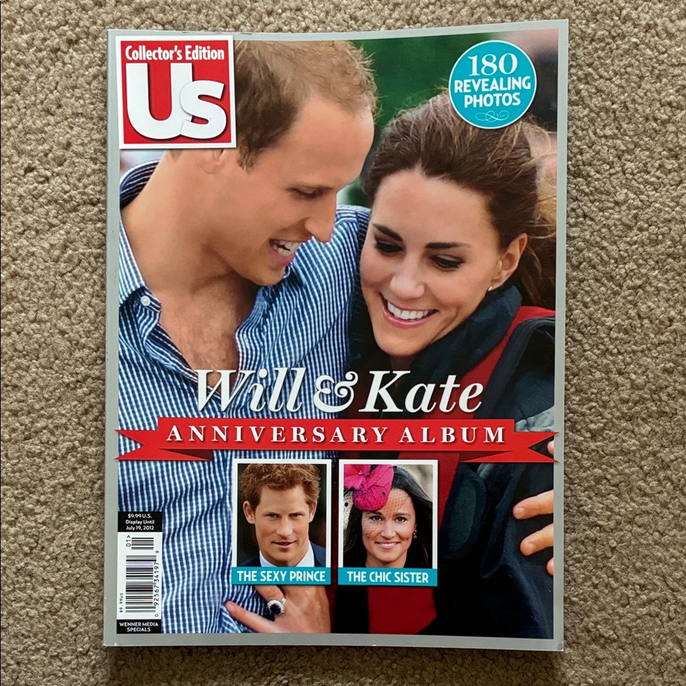 2012 Us Collector's Edition Will & Kate Anniversary Album Magazine